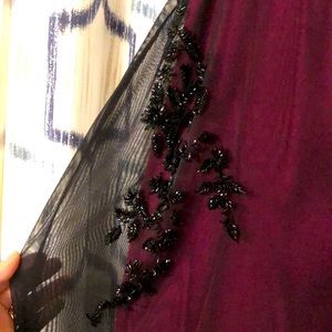 Floor length beaded dress. Size 6, JSB Outique